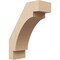Ekena Millwork 5-inch W x 12-inch D x 16-inch H Merced Rough Cedar Woodgrain TimberThane Knee Brace, Primed BRCUR05X12X16MRCRCPR - alternate 1
